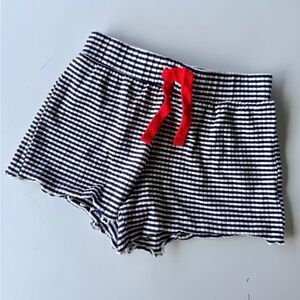 Carter's Dark Navy and White Striped Shorts with Red Tie